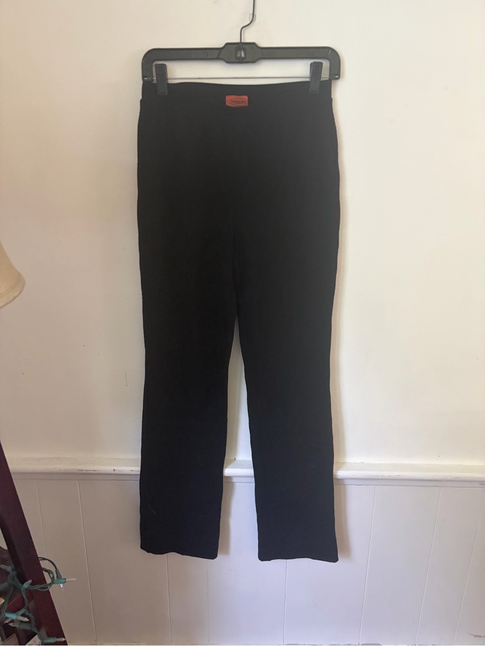 Missoni Black Straight-Leg Leggings.made in Italy . (US 6)
